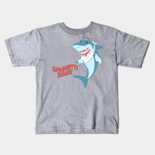 Spaghetti Shark Kids T-Shirt